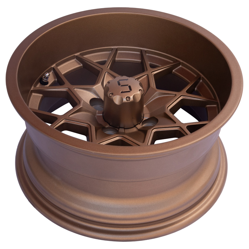 12 / 14インチの青銅色のゴルフ カート アルミニウムは4X4ボルト パターン-25と101.6 PCDを動かす