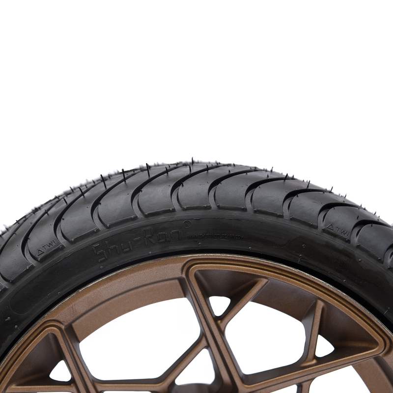 青銅色の14インチのゴルフ カートの車輪はコンボの225/30-14 4PLY疲れさせるために点を承認し、