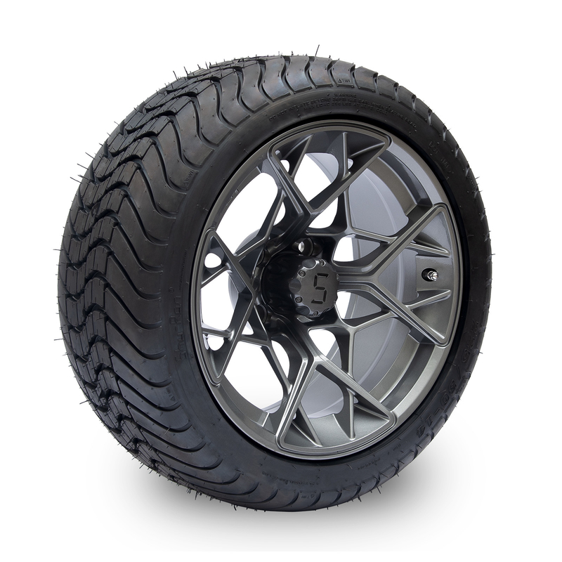 砲金の終わり14インチのゴルフ カートの車輪およびタイヤ225/30-14 101.6 PCD 4x4のボルト パターン