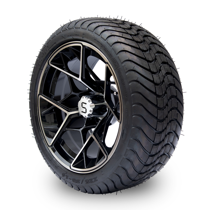 シュランゴルフカートの車輪と225/30-14タイヤ 13kg DOT 承認