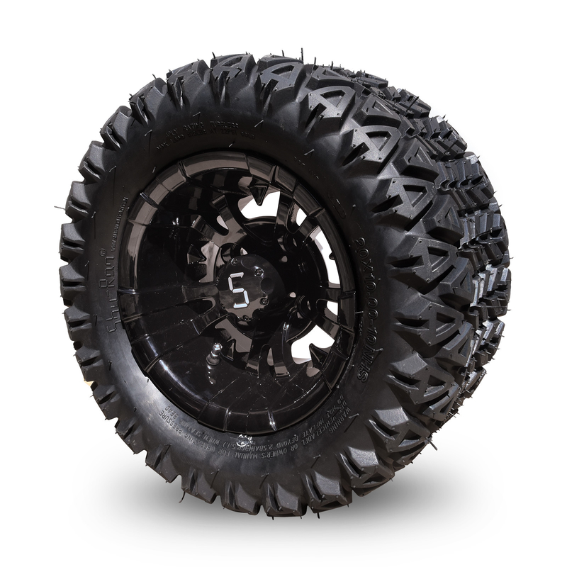 10インチゴルフカート 輪とタイヤ コンボ 20×10-10 ATV 機械加工/光沢黒