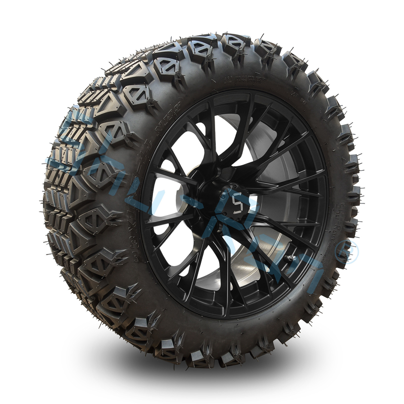 シュラン 14 インチ ゴルフカート 輪とタイヤ リングとDOTタイヤ 101.6 PCD 4x4 ボルトパターン