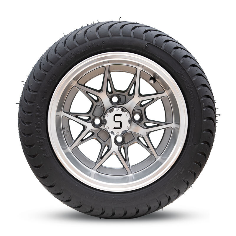 12インチゴルフカート 輪とタイヤ Sセンターキャップとクロムラグナッツと組成 クラブカーに適したエズゴヤマハゴルフカート