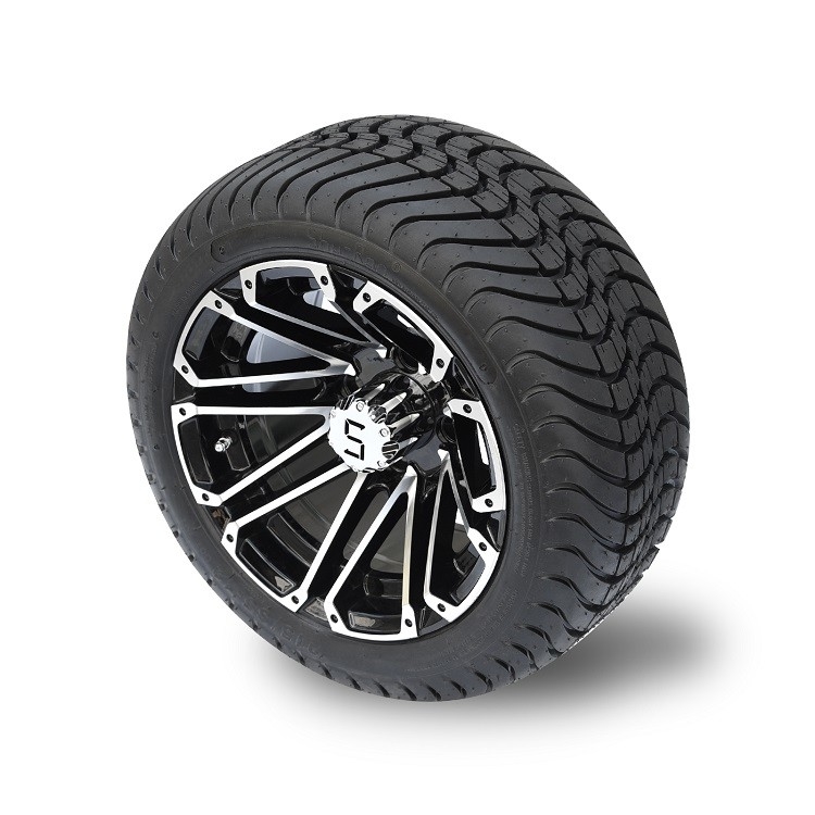 Machiend 12インチ/黒いゴルフ カートの車輪および215/35-12点の通りはコンボの層4つ疲れさせる