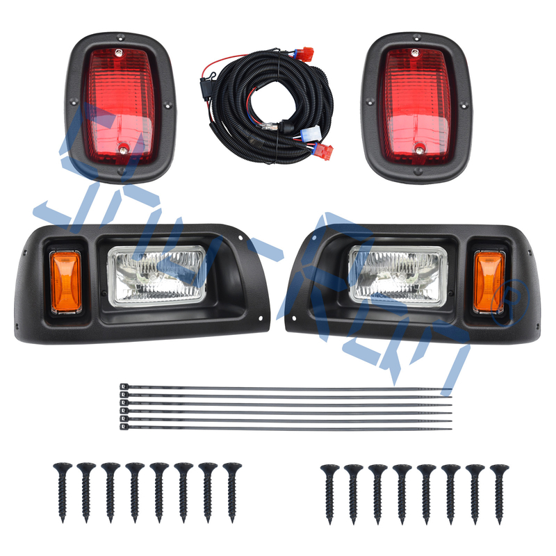 ゴルフ カート ハロゲン ヘッドライトおよびLEDのクラブ車DSと互換性がある赤いテールライトのキット